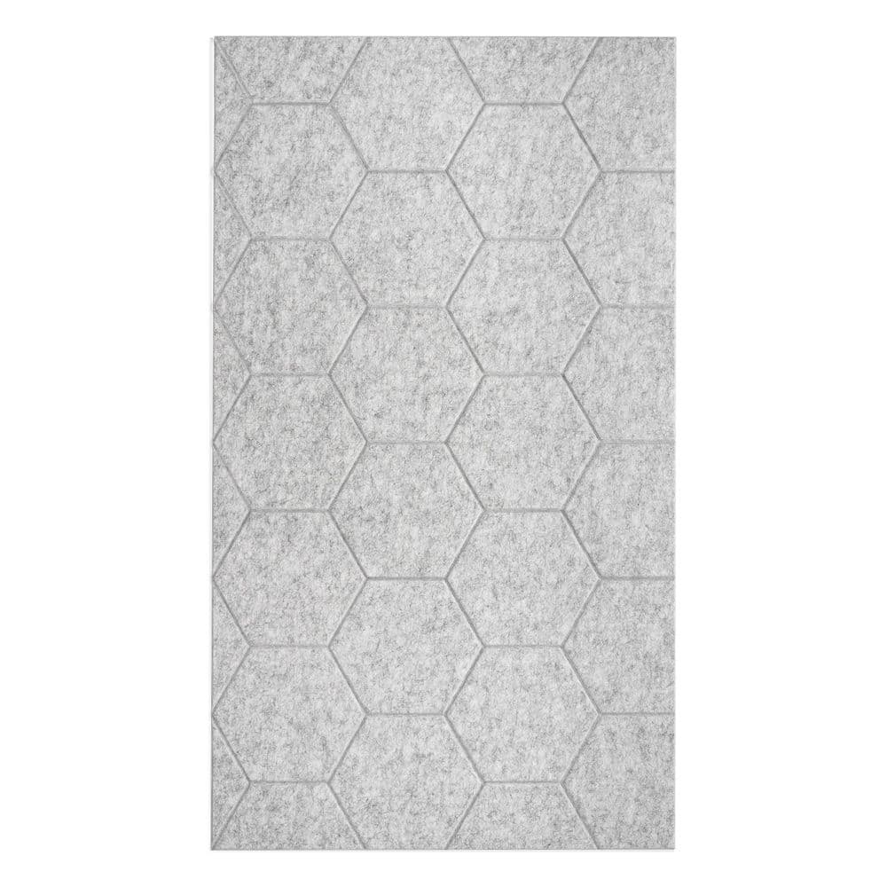 Akoestische vilt wandpanelen - vilt lambrisering - hexagon vilt op de muur