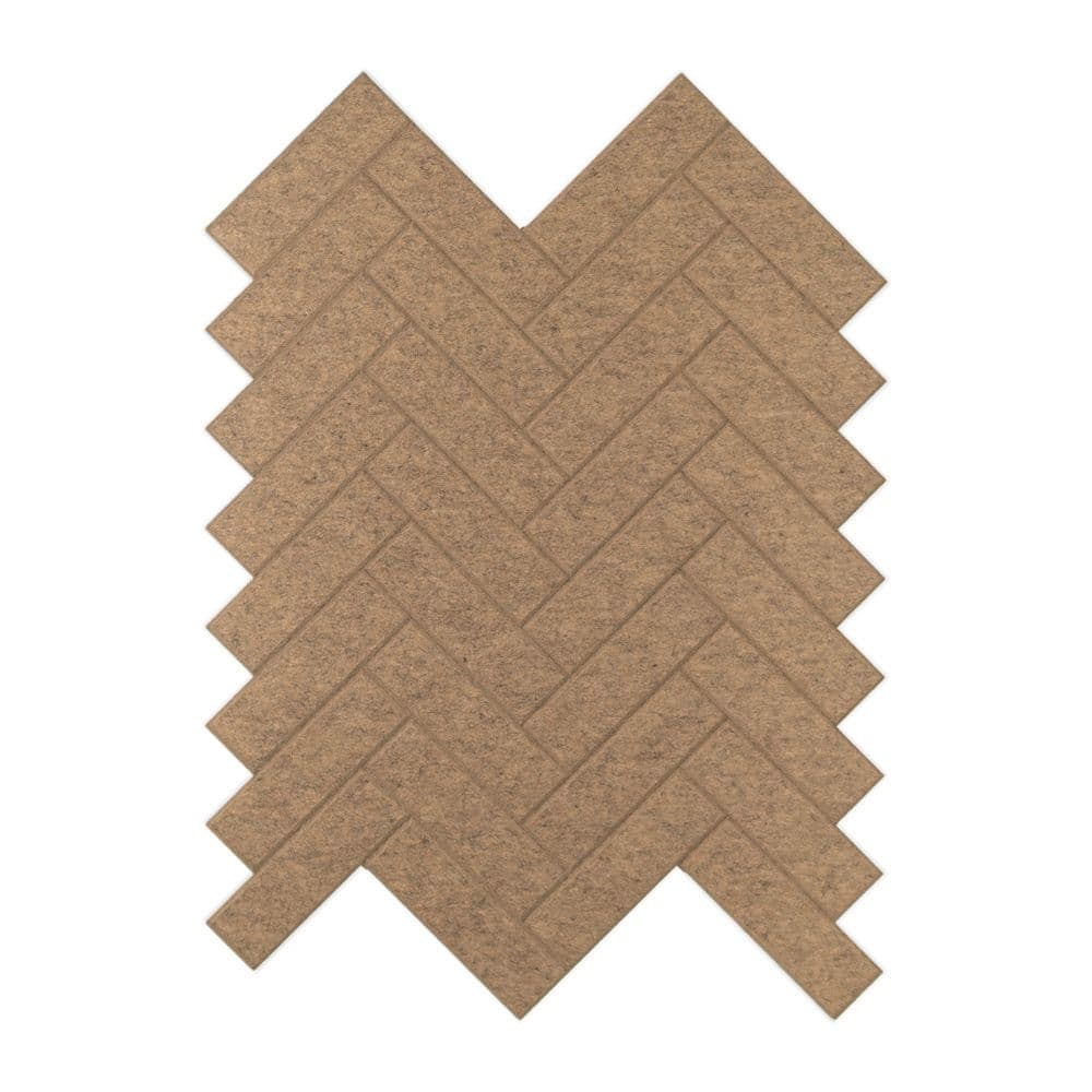 Akoestische wandbekleding van Dutchvilt - maak zelf een wand met visgraad patroon