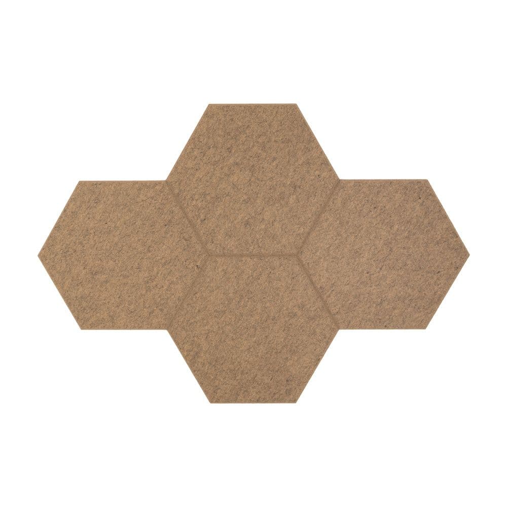 Akoestische hexagon wand - PET-Vilt wandbekleding - maak zelf een wand