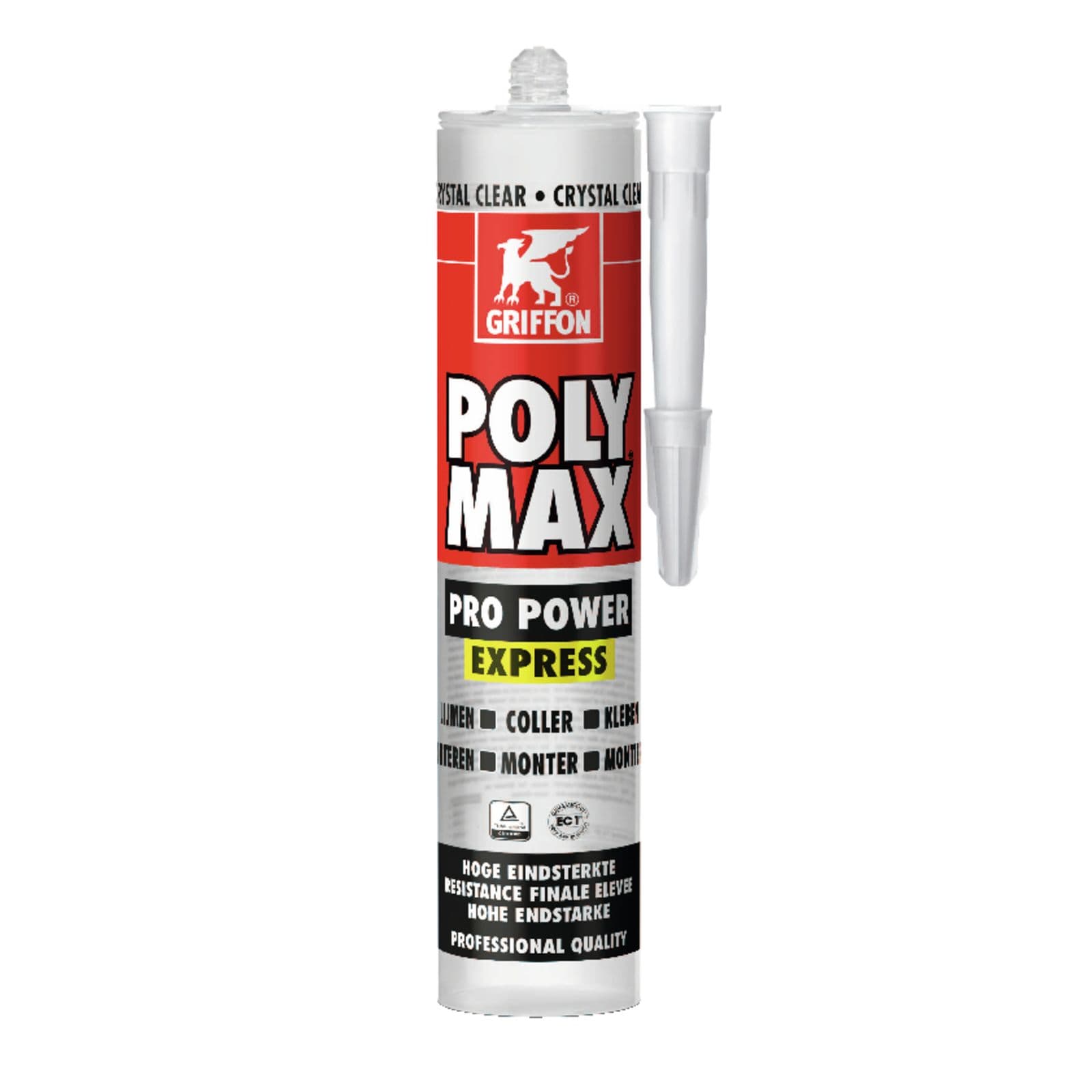 Griffon Poly Max Pro Power Express Crystal Clear Koker 300 gram
