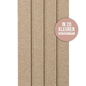 Lattenwand PET-Vilt - akoestiek woonkamer verbeteren